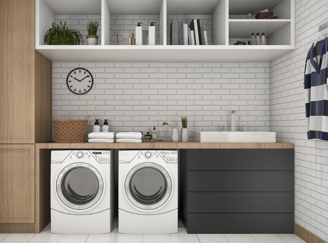 Custom cabinets for laundry room